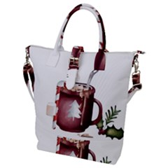 Christmas Joy Buckle Top Tote Bag