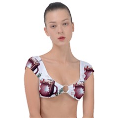 Christmas Joy Cap Sleeve Ring Bikini Top