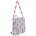 Little Husky With Hearts Crossbody Backpack View2