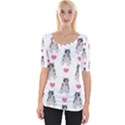 Little Husky With Hearts Wide Neckline Tee View1