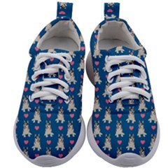 Little Husky With Hearts Kids Athletic Shoes by SychEva