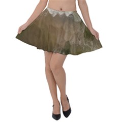 Small World View Velvet Skater Skirt