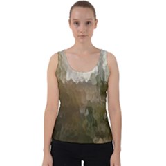 Small World View Velvet Tank Top by DeneWestUK