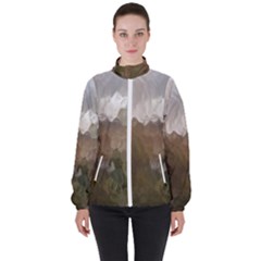 Small World View Women s High Neck Windbreaker by DeneWestUK