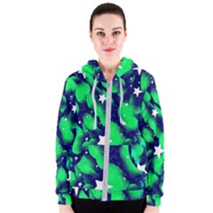 Space Odyssey  Women s Zipper Hoodie