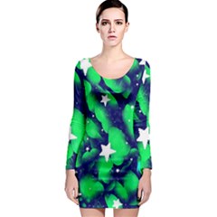 Space Odyssey  Long Sleeve Bodycon Dress