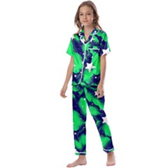 Space Odyssey  Kids  Satin Short Sleeve Pajamas Set