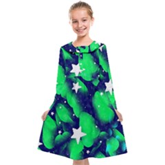 Space Odyssey  Kids  Midi Sailor Dress by notyouraveragemonet