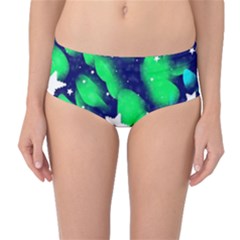 Space Odyssey  Mid-waist Bikini Bottoms by notyouraveragemonet