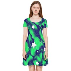 Space Odyssey  Inside Out Cap Sleeve Dress