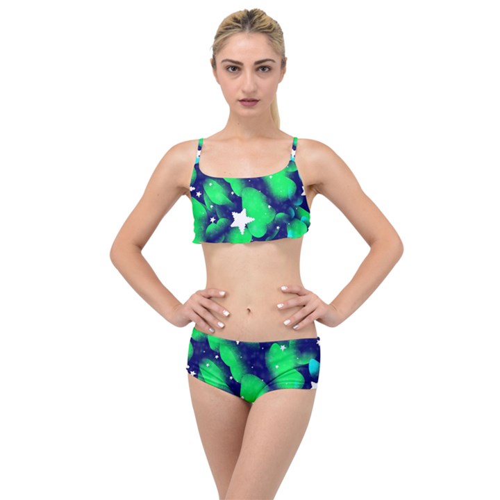 Space Odyssey  Layered Top Bikini Set