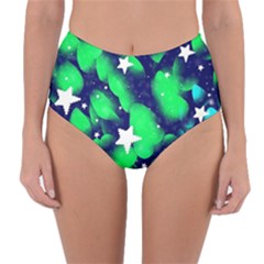 Space Odyssey  Reversible High-waist Bikini Bottoms by notyouraveragemonet