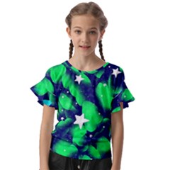 Space Odyssey  Kids  Cut Out Flutter Sleeves