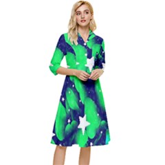 Space Odyssey  Classy Knee Length Dress