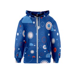 Christmas Pattern Tree Design Kids  Zipper Hoodie by Sapixe