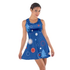 Christmas Pattern Tree Design Cotton Racerback Dress by Sapixe