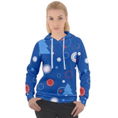 Christmas Pattern Tree Design Women s Overhead Hoodie by Sapixe