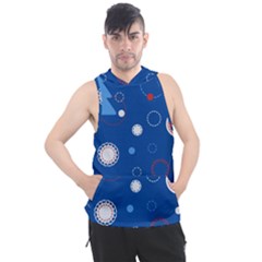 Christmas Pattern Tree Design Men s Sleeveless Hoodie