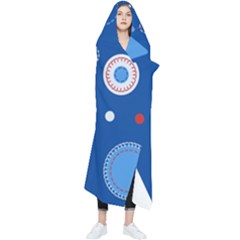 Christmas Pattern Tree Design Wearable Blanket