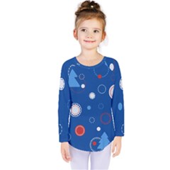 Christmas Pattern Tree Design Kids  Long Sleeve Tee