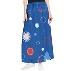 Christmas Pattern Tree Design Maxi Chiffon Skirt