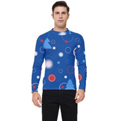 Christmas Pattern Tree Design Men s Long Sleeve Rash Guard by Sapixe