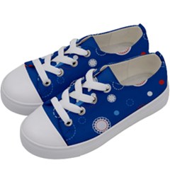 Christmas Pattern Tree Design Kids  Low Top Canvas Sneakers