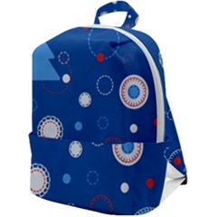 Christmas Pattern Tree Design Zip Up Backpack