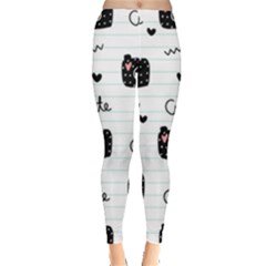 Cute Cameras Doodles Hand Drawn Leggings  by Sapixe