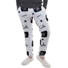 Cute Cameras Doodles Hand Drawn Men s Jogger Sweatpants by Sapixe