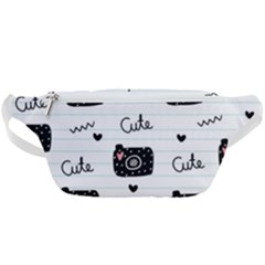 Cute Cameras Doodles Hand Drawn Waist Bag  by Sapixe