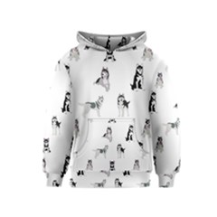 Husky Dogs Kids  Pullover Hoodie by SychEva