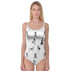 Husky Dogs Camisole Leotard  by SychEva