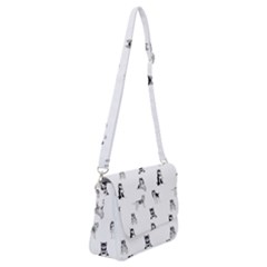 Husky Dogs Shoulder Bag With Back Zipper by SychEva