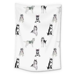 Husky Dogs Large Tapestry by SychEva