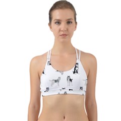 Husky Dogs Back Web Sports Bra by SychEva