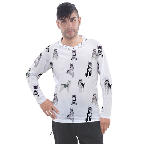 Husky Dogs Men s Pique Long Sleeve Tee by SychEva