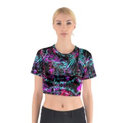 Reptilian Scream Cotton Crop Top by MRNStudios