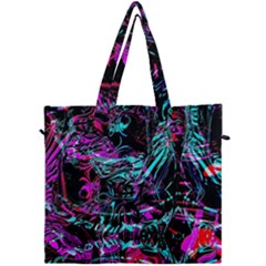 Reptilian Scream Canvas Travel Bag by MRNStudios