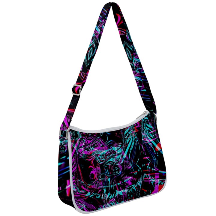 Reptilian Scream Zip Up Shoulder Bag