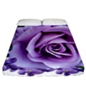 Roses-violets-flowers-arrangement Fitted Sheet (California King Size) View1