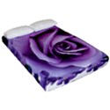 Roses-violets-flowers-arrangement Fitted Sheet (California King Size) View2