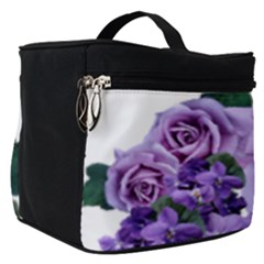 Roses-violets-flowers-arrangement Make Up Travel Bag (small) by Pakrebo