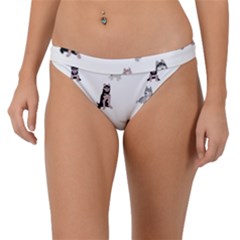 Husky Dogs With Sparkles Band Bikini Bottom by SychEva