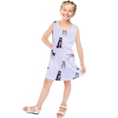 Husky Dogs With Sparkles Kids  Tunic Dress by SychEva