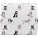 Husky Dogs With Sparkles Seat Cushion View1