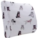 Husky Dogs With Sparkles Seat Cushion View2