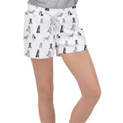 Husky Dogs With Sparkles Velour Lounge Shorts by SychEva