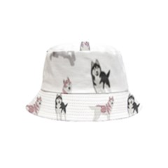 Husky Dogs With Sparkles Inside Out Bucket Hat (kids) by SychEva