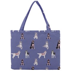 Husky Dogs With Sparkles Mini Tote Bag by SychEva